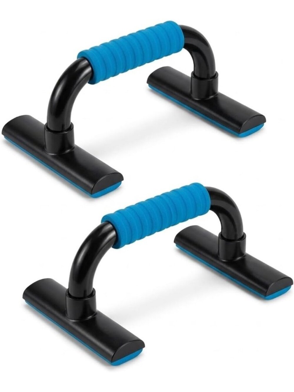 Blue/Black Push Up Bars Non Slip Elevated Handles Home Gym Exercise